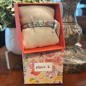 Piper-K Silver Charm Bracelet